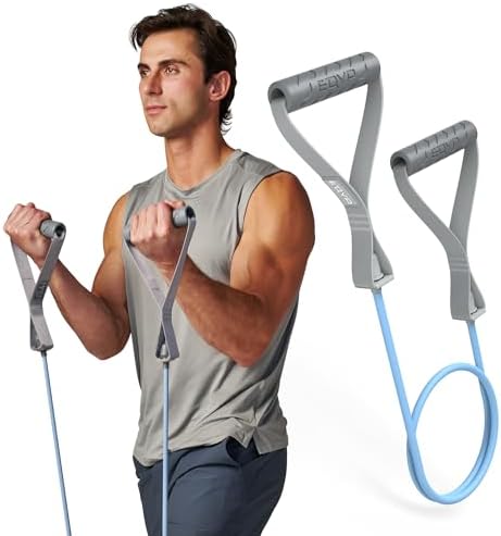 EQYP Power Tube Resistance Bands with Handles – Exercise Bands for Home Workouts