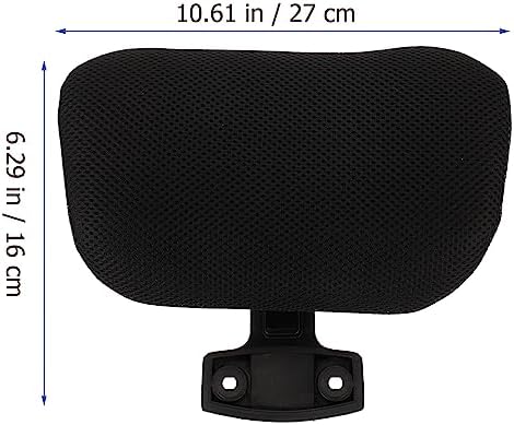 Operitacx Office Computer Chair Headrest, Adjustable Height, Black Mesh