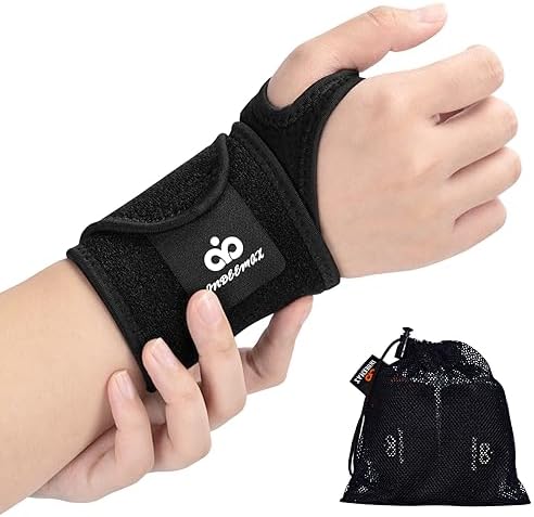 INDEEMAX Copper Carpal Tunnel Wrist Brace 2 Pack, Support for Pain Relief
