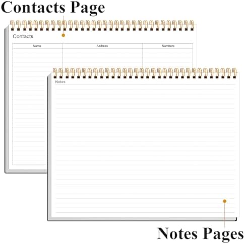 Weekly Productivity Dashboard - 8.5" x 11" Dashboard Desk Notepad Has 6 Focus Areas to List Tasks for Goals, Projects, Clients, Academic or Meal-Organize Your Daily Work Efficiently, 54 Weeks, Black