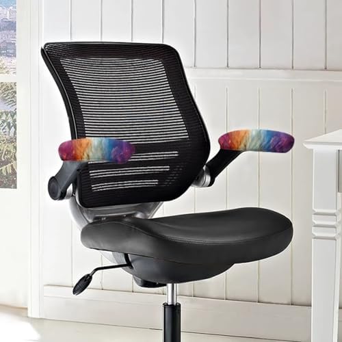 2Pcs Office Chair Arm Cover, Starry Sky Print Chair Armrest Covers, Office Seat Hand Rest Protector, Elastic Skin Friendly Computer Arm Protectors