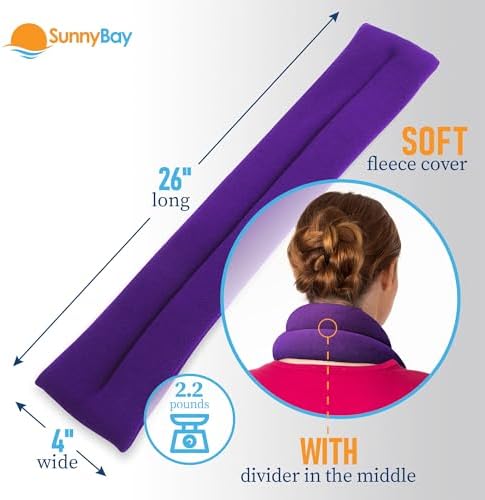 SunnyBay Lavender Heating Pad, Neck and Shoulder Wrap, 26x5 inch