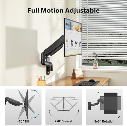 BONTEC Monitor Wall Mount Arm, 13-42 Inch Screens, Max VESA 200x200mm