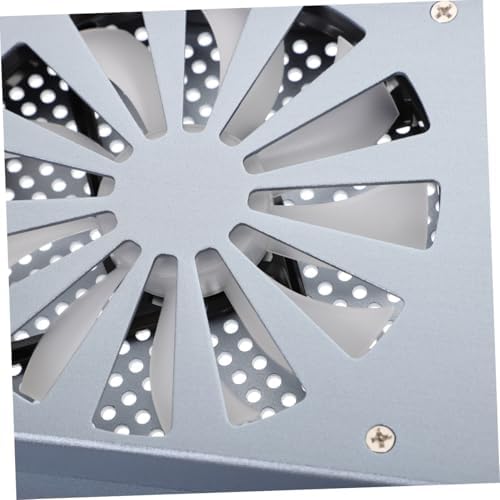 Laptop Cooling Pad for Laptops Under Aluminum Stand Led Fan Ergonomic Height Design for Improved Posture and Comfort Office