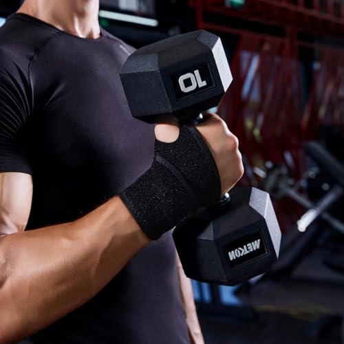 YUNYILAN Wrist Brace Wrist Wraps for Carpal Tunnel 2 Pack Wrist Brace Compression Straps Hand Support, Adjustable Wrist Support for Arthritis and Tendinitis, Joint Pain Relief (Black)