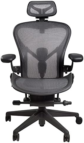 New Headrest for Herman Miller Classic and Remastered Aeron Office Chair Black Headrest Only - Chair Not Included