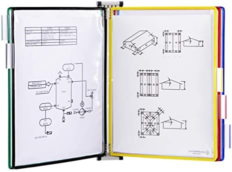 tarifold 5-Pocket Wall Mount Reference System, Expandable, Assorted Colors