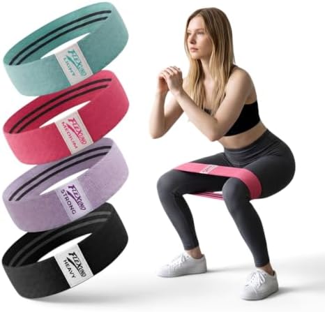 HABBY Sport Fabric Resistance Bands Set of 4