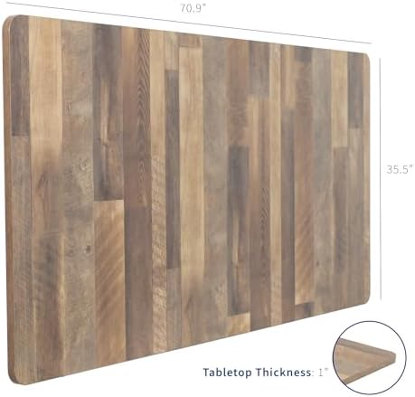 VIVO Reclaimed Wood 71 x 36 in Table Top, DESK-TOP72-36P