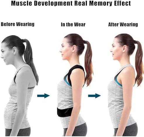 Posture Corrector for Kids Teenagers Adjustable Upper Back Straightener, M