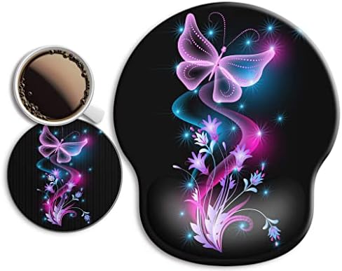 Ergonomic Mouse Pad with Wrist Rest Support,Gel Mouse Pads for Desk