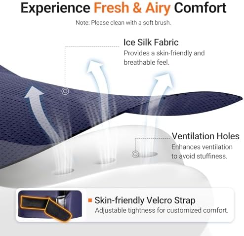 Ergonomic Neck Brace for Neck Pain and Support, Throat-Friendly V-Shape Cervical Collar with Dual Memory Foam for Comfort and Cervical Spine Pressure Relief, Vertebrae Stability (16.5" - 19.0")