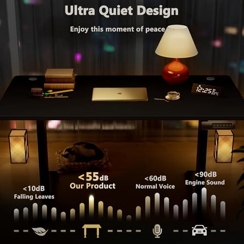 Hmimi 55'' ×24'' Height Adjustable Electric Standing Desk