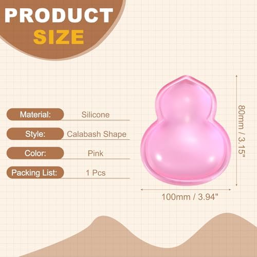 PATIKIL Gel Wrist Rest, Wrist Support for Mouse Calabash Shape Ergonomic Mouse Pad Soft Silicone Support Comfortable Cushion for Computer Gaming Office Home, Pink