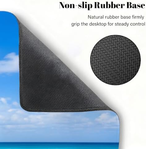 Beach Large Mouse Pad Non-Slip Rubber Long Gaming Desk Mat