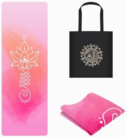 Foldable Yoga Mat, 1.5mm Thick Exercise Yoga Mat With Carry Bag