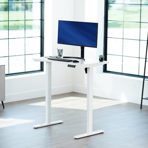 VIVO White 43 x 24 in Standing Desk, DESK-1W4W