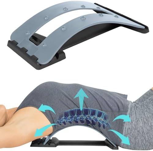 Vive Back Stretcher - Back Cracker Device - 4 Posture Corrector Cracker Board for Neck, Upper Lower Lumbar Pain Relief, Herniated Disc, Spinal Stenosis - Orthopedic Low Spine Straightener Extension