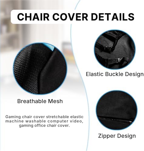 PEKJI Gaming Chair Covers Only, Stretchable Thick Breathable Wear Resistant