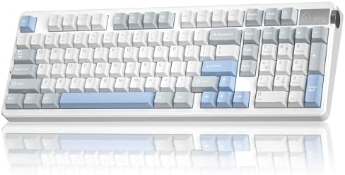 LEOBOG A98 Wireless Creamy Mechanical Gaming Keyboard with Number Pad Knob