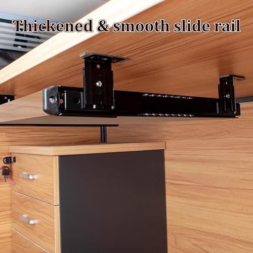 Under Desk Keyboard Tray - Height Adjustable Sliding Computer