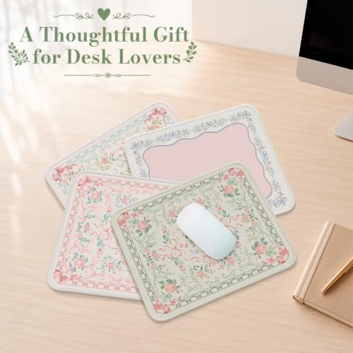 HAOCOO Green Coquette Mousepad, 9.45" x 7.87" Desktop Cozy Accessories