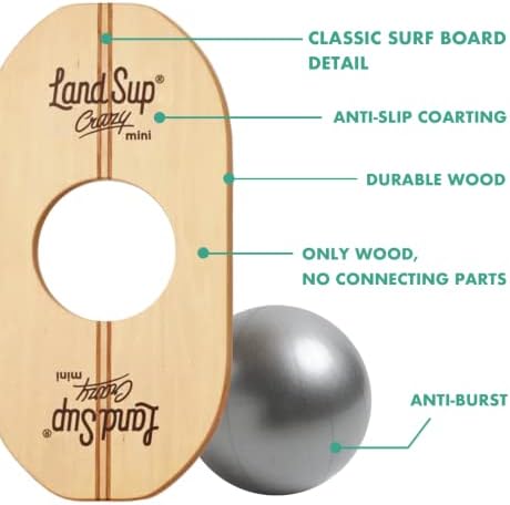 Crazy mini – Japanese Wood Balance Board for Core Strength, Kids Training & Surf-Inspired Fun(Stringer)