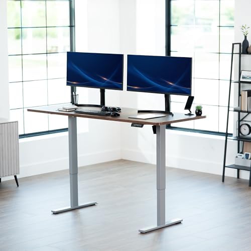 VIVO Rustic Vintage Brown 71 x 30 in Standing Desk, DESK-KIT-1G7N