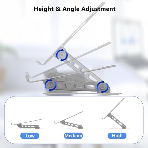 Adjustable Laptop Stand for Desk, Silvery