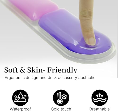 Gel Wrist Rest for Mouse and Keyboard,Ergonomic Computer Pad for Typing