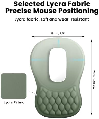 EooCoo Massage Ergonomic Mouse Pad with Dual-Slope Design Wrist Rest