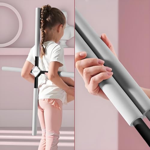 Yoga Stick- Posture Corrector Stick for Back Pain Relief - Upper & Lower Back Stretcher and Straightener Tool for Men and Women - Portable Mobility Stretch Pole for Neck Hump, Spine Alignment & Home Workout