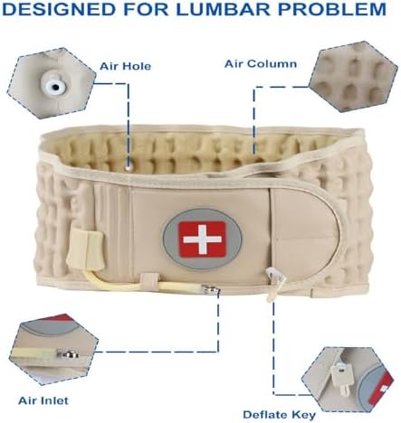 Inflatable Decompressioin Belt for Lower Back Pain Relief