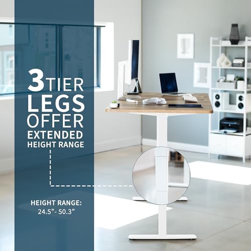 VIVO Reclaimed Wood 71 x 36 in Standing Desk, DESK-KIT-2W7P-36