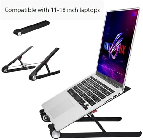Portable Laptop Stand for Hp ProBook 445 14 inch G9 Laptop for Desk,Made of Reinforced Nylon, 304 Stainless Steel and Silicone