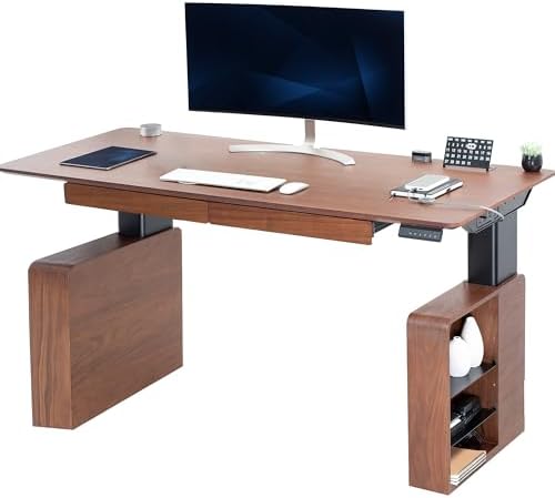 VIVO Walnut 71 x 30 in Executive Standing Desk, DESK-EX7230D