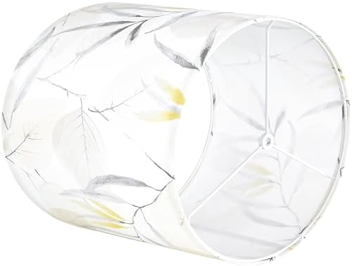 GO&SO Lamp Shades Set of 2,10" D x 10" H,Leaf Floral,Small Drum Lamp Shade