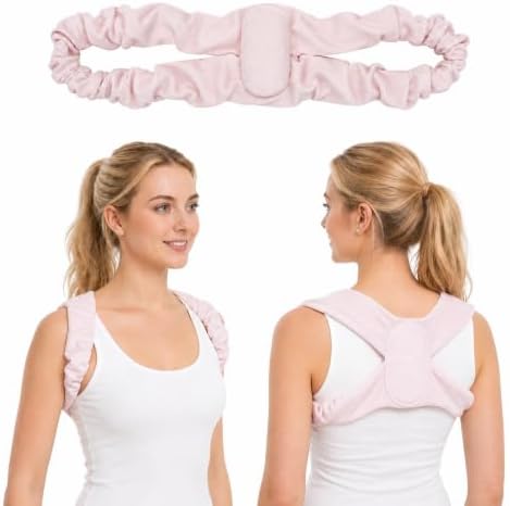 Women's Ultra-Soft Sleep Posture Corrector, Upper Back Brace for Night Use