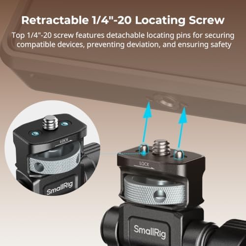 SMALLRIG Camera Monitor Mount with 3/8"-16 Locating Screw for ARRI