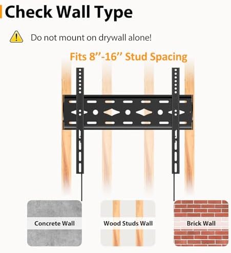 TV Wall Mount Quick Release for 26-70 inch TV Bracket Ultra Slim