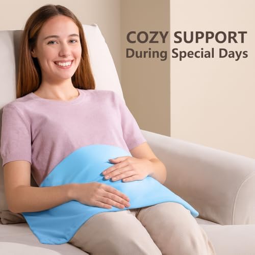 Boncare® Stay-On Large Vinyl Electric Heating Pad for Neck and Shoulders and Back Without Auto-Off, Low & High Heat Levels, Waterproof Hot Heat Pad with Washable Cover (12”x24”, 1-Pack)