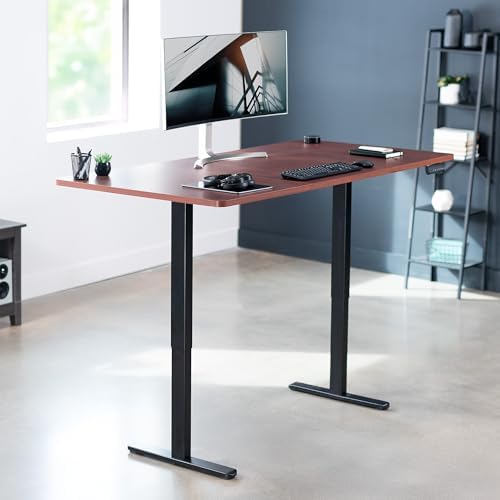 VIVO Dark Walnut 71 x 36 in Standing Desk, DESK-KIT-E2B7D-36