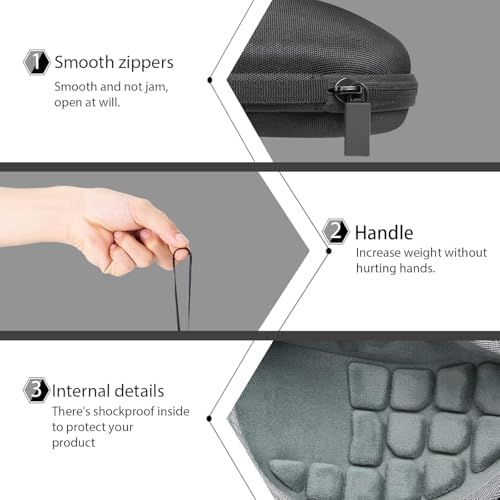 co2CREA Hard Case for Logitech MX Ergo S/MX Ergo Trackball Mouse, Black