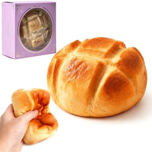 Bread Squishy Toy, Slow Rising Dumpling Squishy Stress Ball, Soft PU Toy