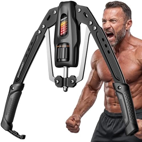 EAST MOUNT Twister Arm Exerciser, Adjustable Hydraulic Resistance 22–440 lbs, Arm Chest & Shoulder Strength Trainer for Home Workouts, Upper Body Muscle Builder, Fitness Training Equipment