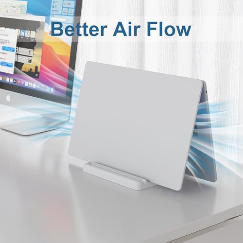 Vertical Laptop Stand, Adjustable 4 in 1 ABS Plastic Laptop