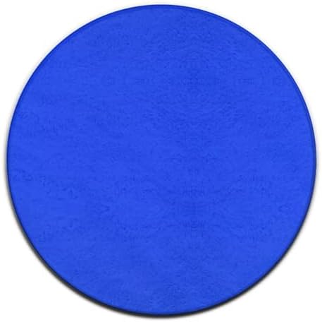 Home Decor Non Slip Kitchen Office Circle Rug, Machine Washable Modern Round Area Rug, Room Sofa Yoga Soft Round Carpet Klein Blue, 24inch