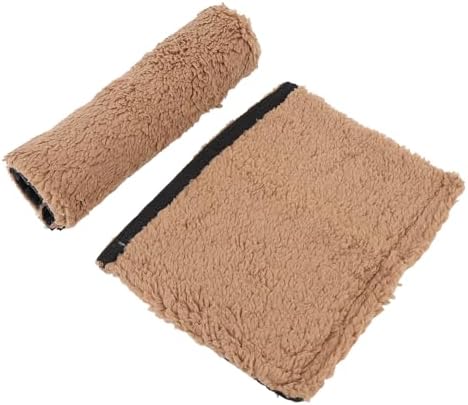 Premium Sheepskin Chair Armrest Pad, Fleece Armrest Cushion for Chairs, Enhanced Comfort and Skin Protection, Armrest Protector for Home or Office Use, Fits Most Chairs