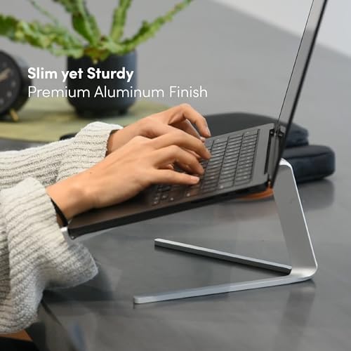xympo Aluminum Laptop Stand for Desk, fits 13" - 16" Laptops