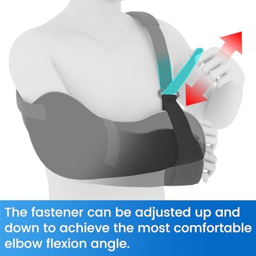 Velpeau Pediatric Arm Sling Shoulder Immobilizer for Kids, Blue Right 2XS